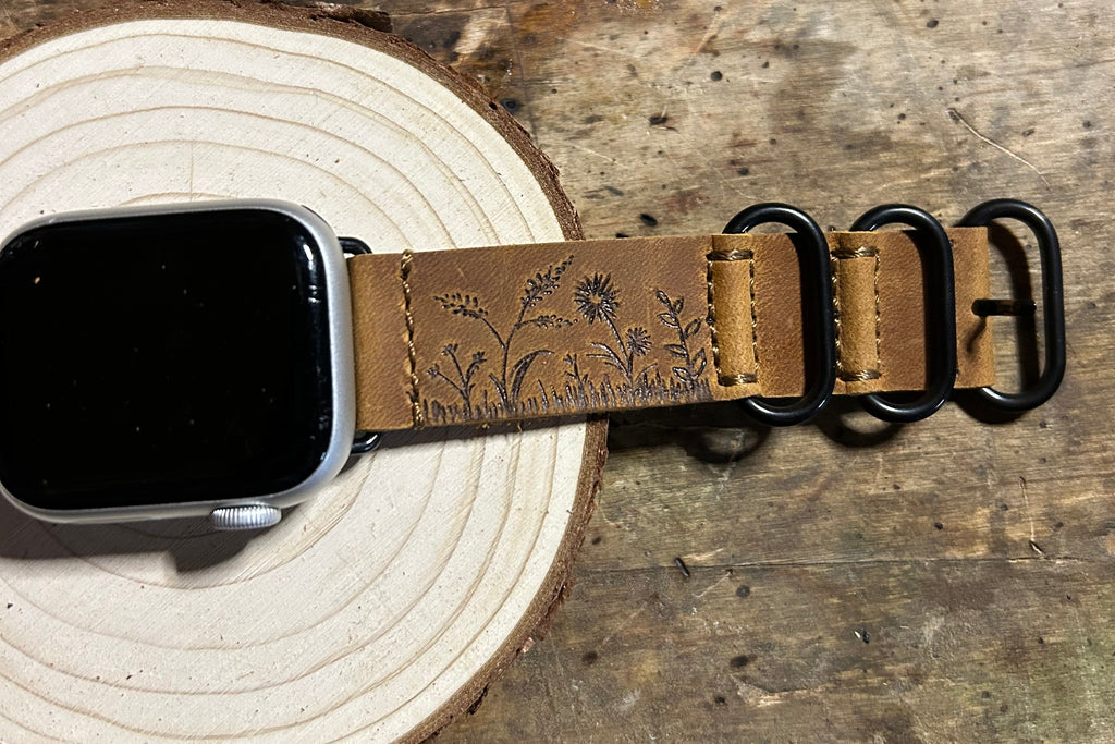 This isn't just a replacement band; it’s a hand-burned original. Transform your daily tech into a hand-crafted statement.